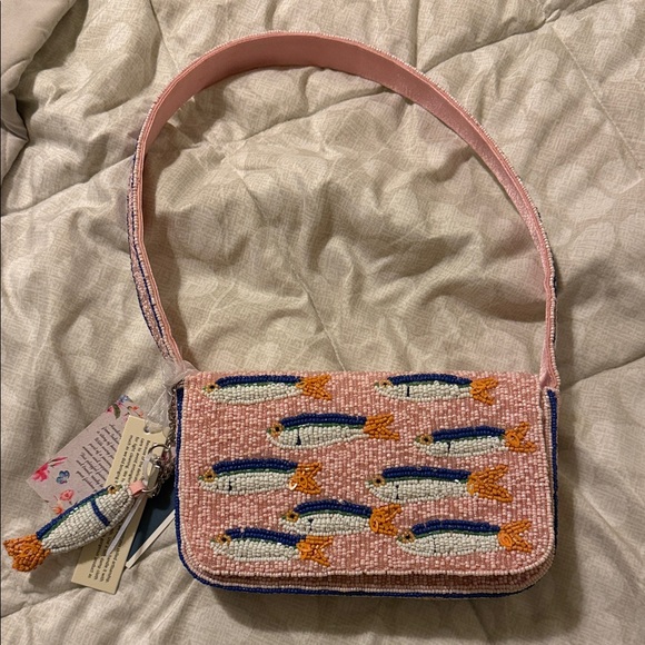 Marshalls Handbags - Marshall pink sardine beaded bag